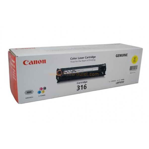 Canon 鐳射打印機碳粉 Cartridge-316Yellow