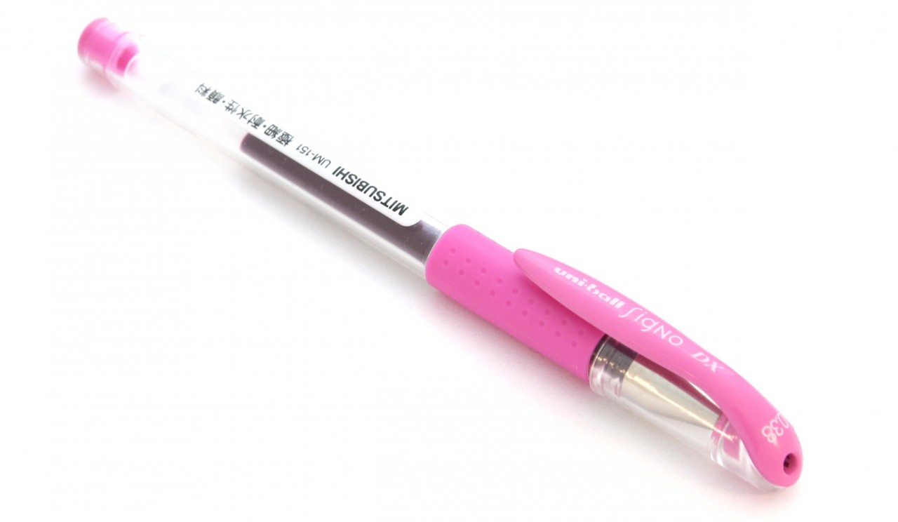 三菱 UM-151 <0.38mm> 双珠啫喱筆 / 粉红