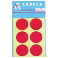 A-Label 火漆標籤貼 / 紅色  Code:22(Dia.48mm)