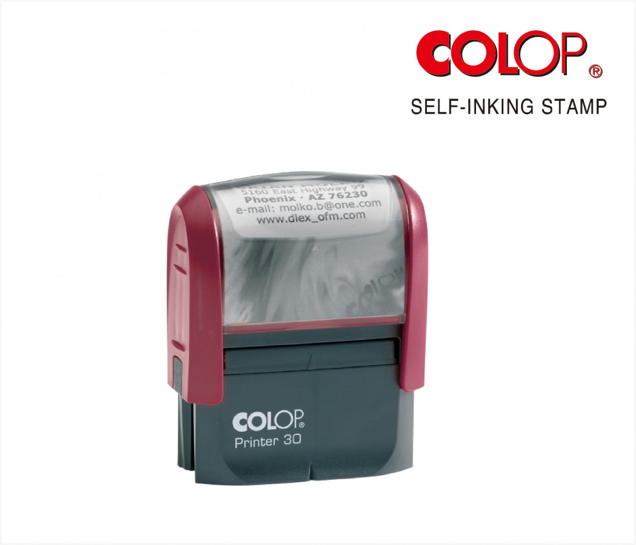 CL30 Colop Self-inked Stamp 17.0 x 46.0 mm
