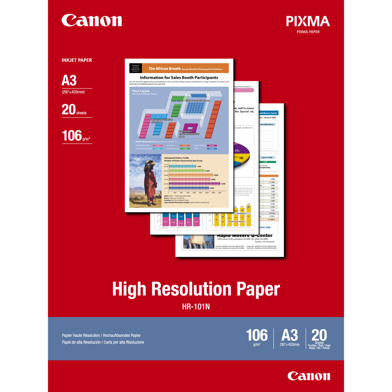 Canon Inkjet Paper HR-101N-A3-20