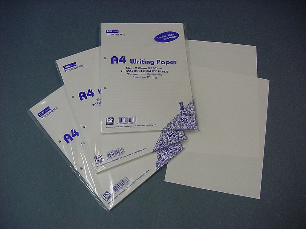 Loose Leaf Double Side Line Paper / 2 Hole / 100Sheet