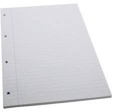 Loose Leaf Double Side Line Paper / 4 Hole / 100Sheet
