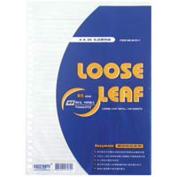 Loose Leaf Double Side Line Paper / 26 Hole / 50Sheet