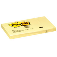3M Post-it <655> 3寸 x 5寸黃色報事貼便條