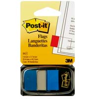 3M Index Flags <680-2> 1in x 1-7/8in / Blue