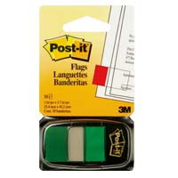 3M Index Flags <680-3> 1in x 1-7/8in / Green