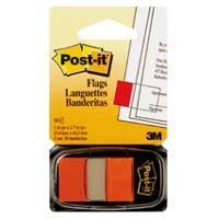 3M Index Flags <680-4> 1in x 1-7/8in / Orange