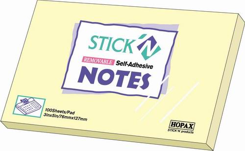 Stick <21009> 3寸 x 5寸黃色报事贴便條