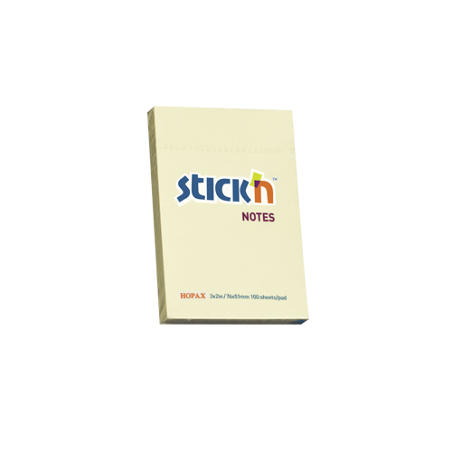 Stick <21006> 2寸 x 3寸黃色报事贴便條