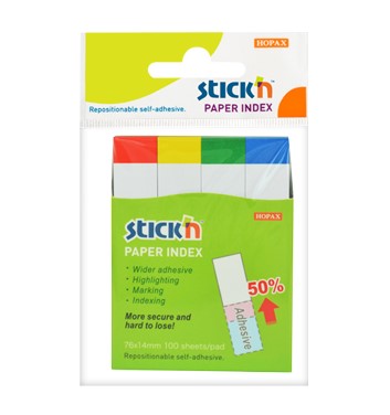 Stick <21615>76 x 14mm 可再貼四色旗仔[四條裝]