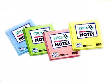 Stick <21133> 3寸 x 3寸螢光報事貼便條