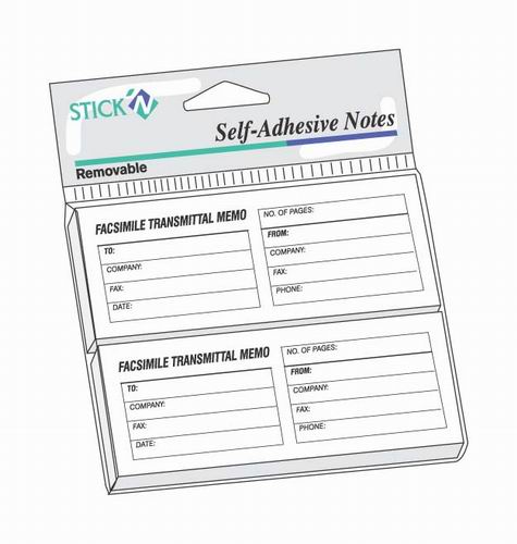 Stick <7671> 1.5寸 x 4寸 傳真便條貼 / 50Sheet