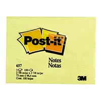 3M Post-it <657> 3寸 x 4寸黃色報事貼便條