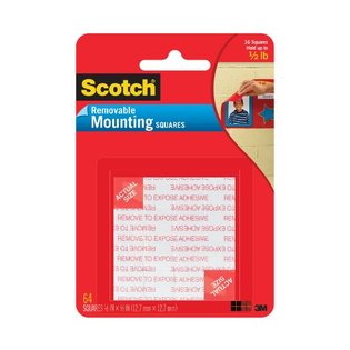 3M Scotch 108 可再贴胶贴(1寸 x 1寸) 16片装
