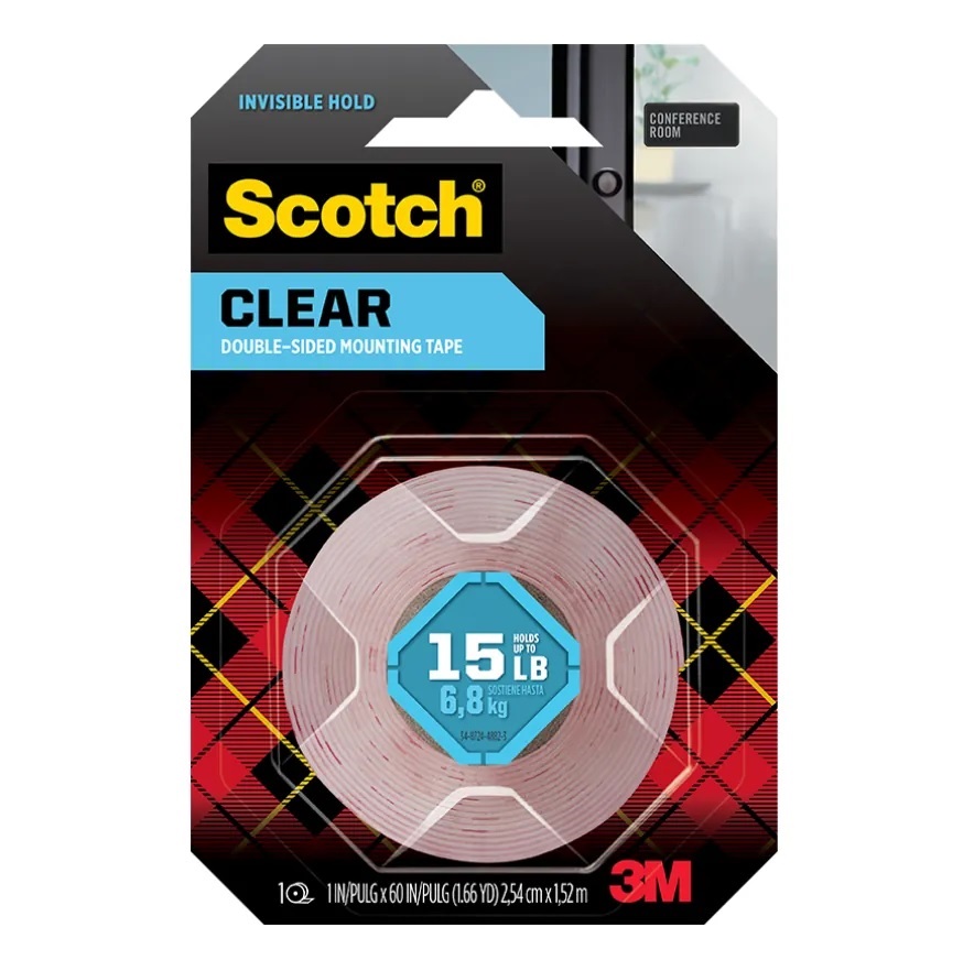 3M Scotch 410S / 4010 高強力双面胶贴(1" x 60") - 透明