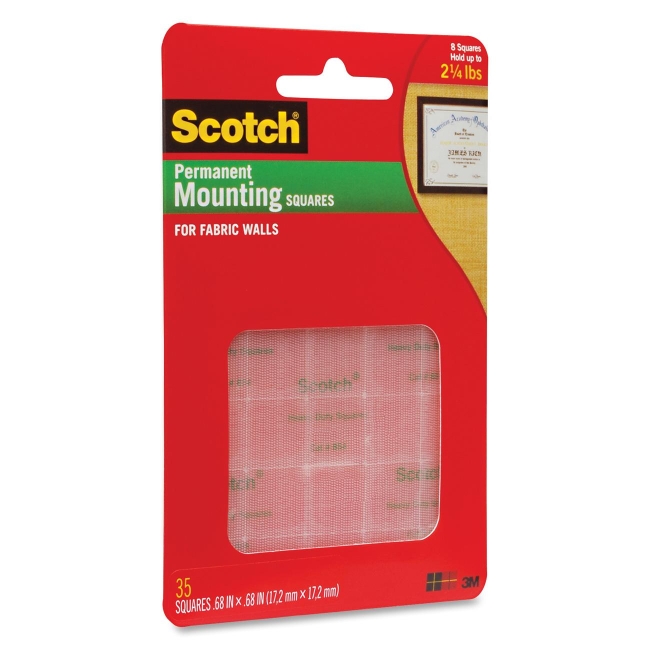 3M ScotchR 854 Fabric Cubicle Grips - Removable
