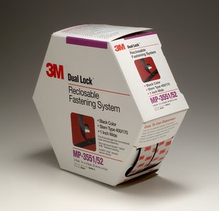 3M ScotchR MP3551/52 Black Dual Lock