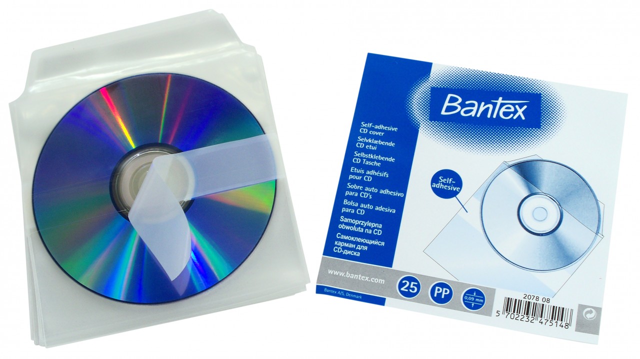 BANTEX 2078 自动黏贴CD袋(25个装)