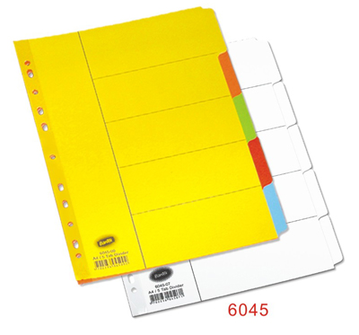 BANTEX 6045 A4 咭纸索引分类页(5级)