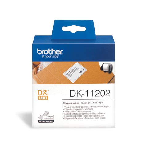 Brother DK-11202 Shipping Label 62mm x 100mm (300 labels)