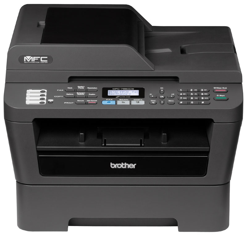 Brother MFC-7860DW 5合1多功能黑白鐳射双面WiFi打印机