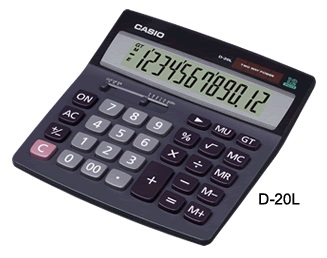 CASIO D-20L 計算機 (12位)