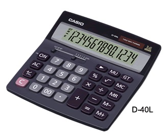 CASIO D-40L 計算機 (14位)