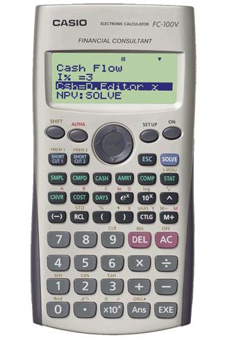 CASIO FC-100V Financial Calaulators 金融計算機