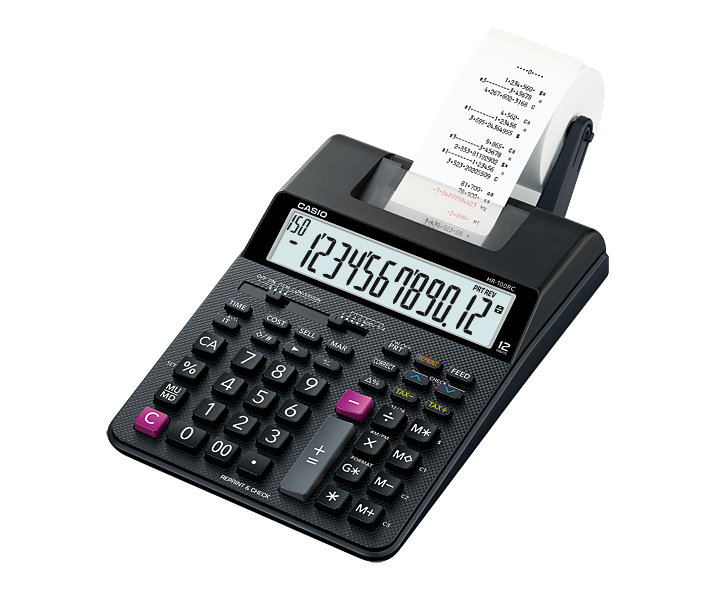CASIO HR-100RC 雙色出紙計算機(12位) **NEW**