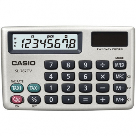 CASIO SL-787TV 携带式计算机 (8位)