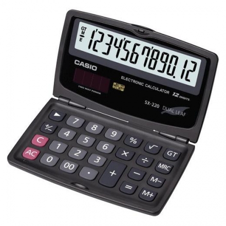 CASIO SX-220 攜帶式計算機 (12位)