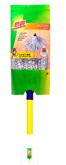 3M 思高 0090HK 抗菌纖維地拖連柄