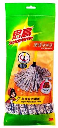 3M 思高 0092HK 纖維地拖頭 補充裝