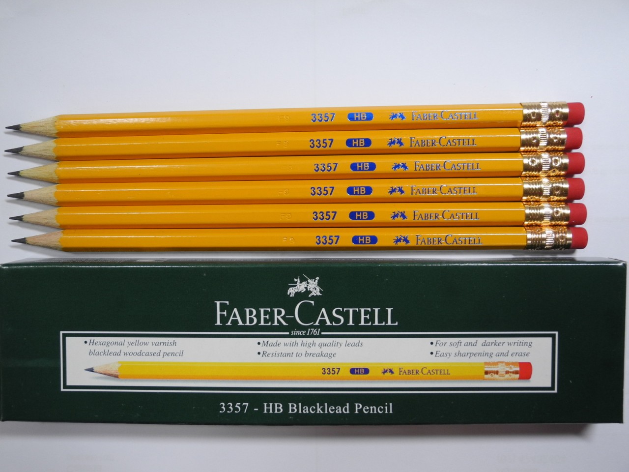 Faber-Castell 3357 HB 黃桿铅筆