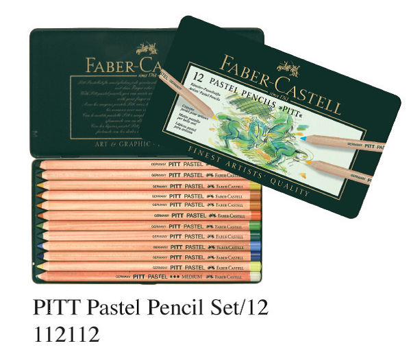 FABER 112112 12色粉彩筆套装(铁盒装)
