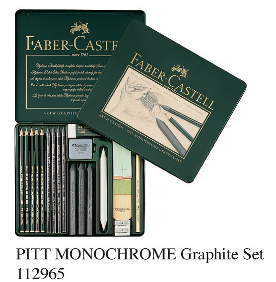 FABER 112965 PITT MONOCHROME Graphite Set