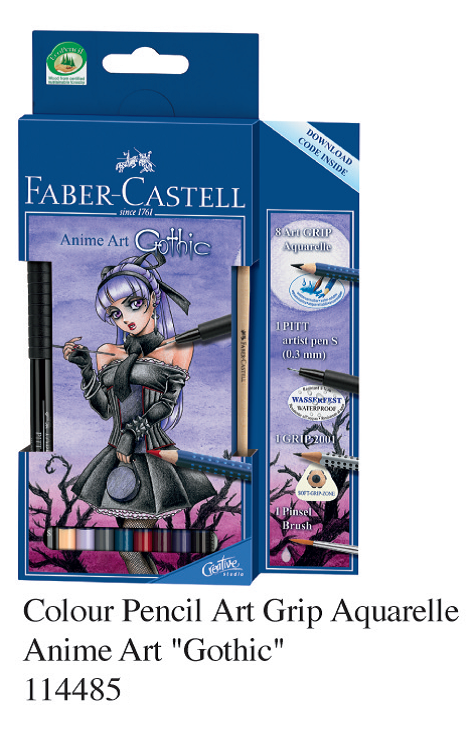 FABER 114485 三角木颜色(动漫人物套装)-Gothic
