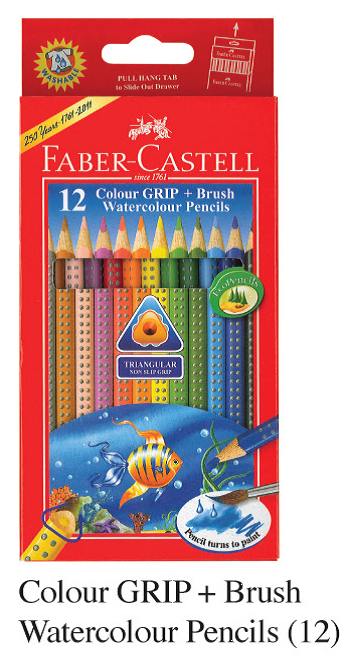 FABER 116242 12色水溶三角木顏色