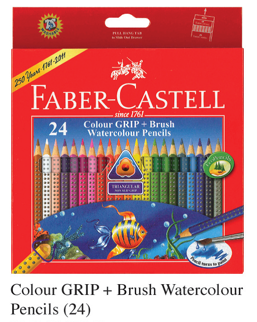 FABER 116243 24色水溶三角木顏色