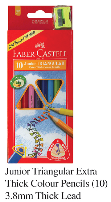 FABER 116538-10 Junior 10色粗三角木顏色