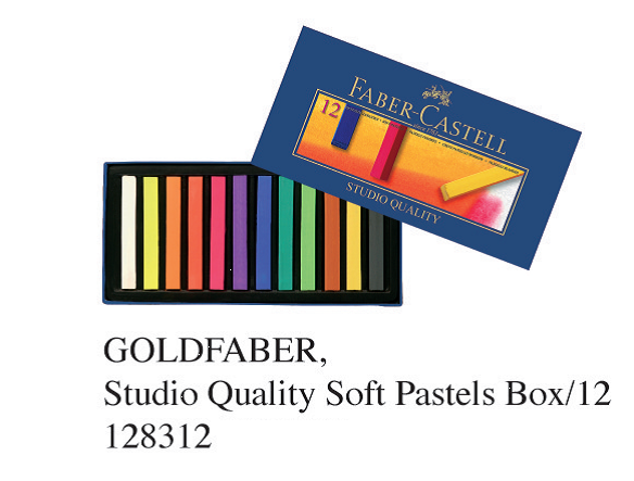 FABER 128312 GOLDFABER 12色高级软粉彩