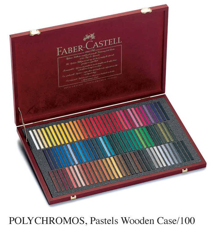 FABER 128501 專業級120色乾粉彩(珍藏木盒套裝)