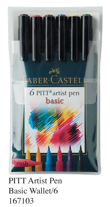 FABER 167103 PITT 美术画筆(6支套装) Basic