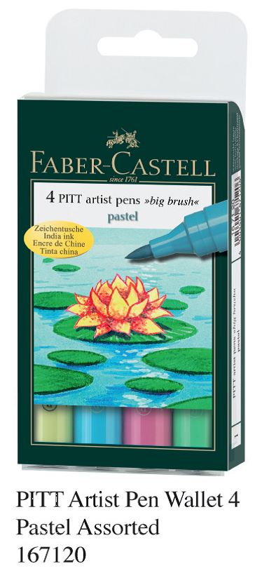 FABER 167120 PITT 美术画筆(4支套装) Pastel