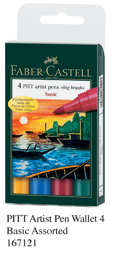 FABER 167121 PITT 美术画筆(4支套装) Basic