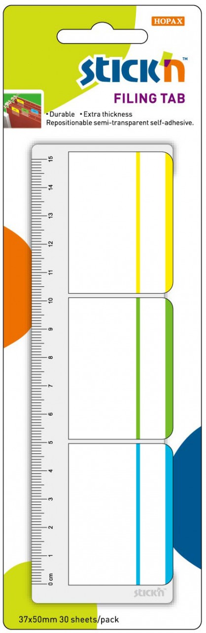 HOPAX STICK'N 21360 Filing Tabs (3 color)
