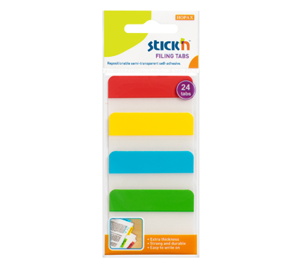 HOPAX STICK'N 21608 报事贴标签(6張X4色) 38x51mm