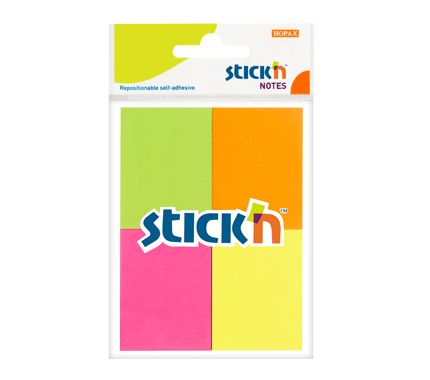 HOPAX STICK'N <21091> 1.5" x 2"- 4 F-Colour
