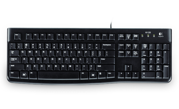 Logitech K120 有線鍵盤(有倉頡碼)